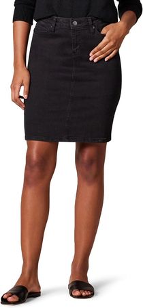 Amazon.com: Amazon Essentials Women's Classic 5-Pocket Denim Skirt (Available in Plus Size), Black Wash, 26 Plus : Clothing, Shoes & Jewelry