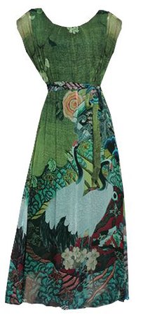 Women Vintage Printed Short Sleeve Mid-Long Dresses Online - NewChic