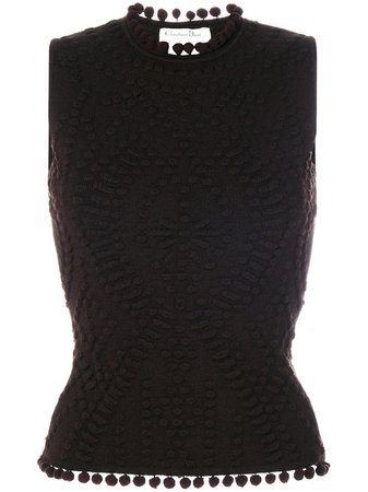 Brown Christian Dior Pre-Owned Sleeveless Top | Farfetch.com
