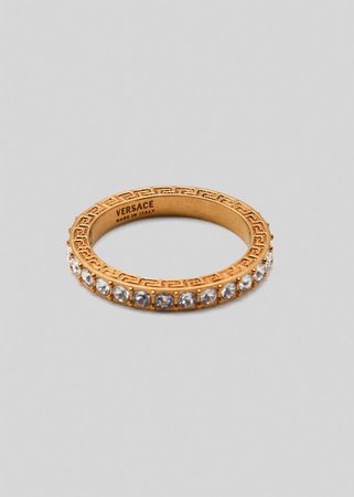 Versace Greca Crystal Ring for Women | UK Online Store