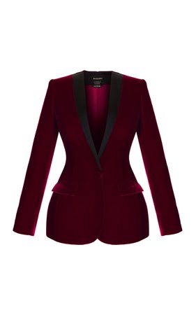 Tailored Silk-Blend Velvet Blazer by Rasario | Moda Operandi