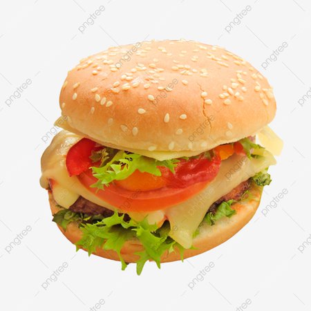 Hamburger With Vegetables Png Background, Food, Burger, Tasty PNG Transparent Clipart Image and PSD File for Free Download