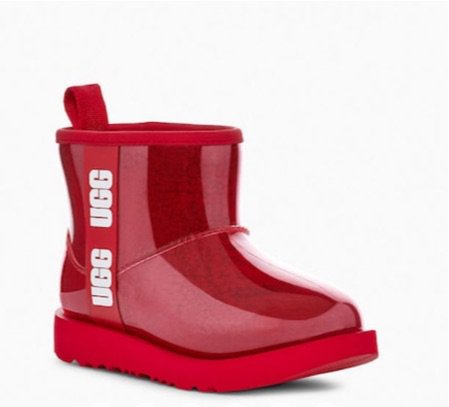 red clear Uggs