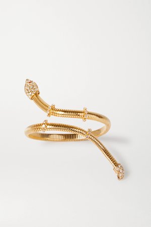 Gold Giza gold-tone crystal bracelet | Rosantica | NET-A-PORTER