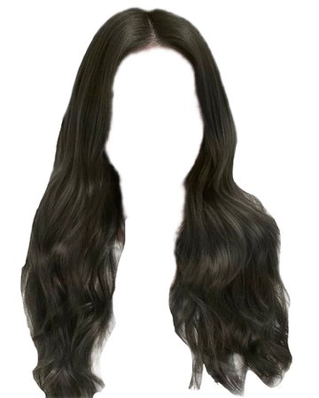 long black wavy hair