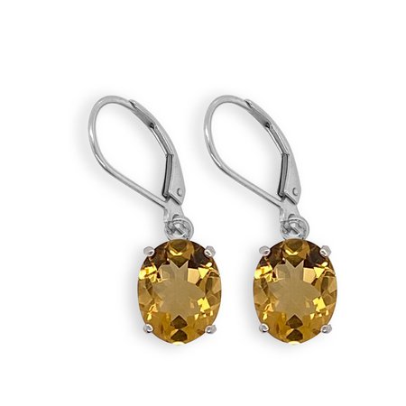 Citrine Oval Dangle Earrings – Linda Allard Jewelry