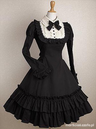 Balck victorian gothic lolita dress