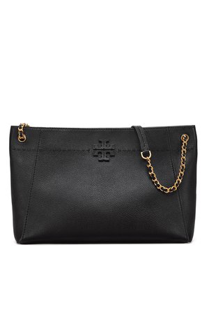 Black McGraw Slouchy Tote by Tory Burch Accessories for $75 | Rent the Runway
