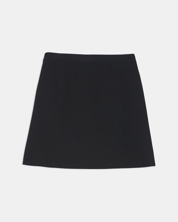 Staple Wrap Skirt in Crepe | Theory