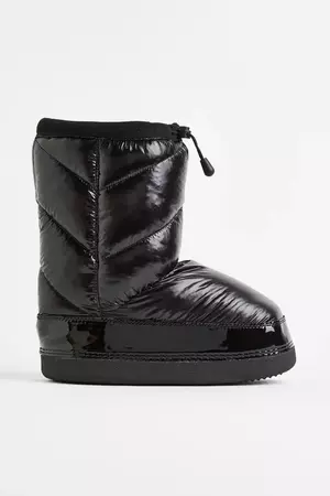 Warm-lined Padded Boots - Black - Ladies | H&M US