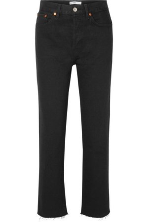 RE/DONE | Stove Pipe high-rise straight-leg jeans | NET-A-PORTER.COM
