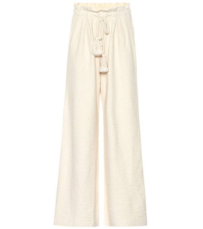 Ayana cotton-fleece pants