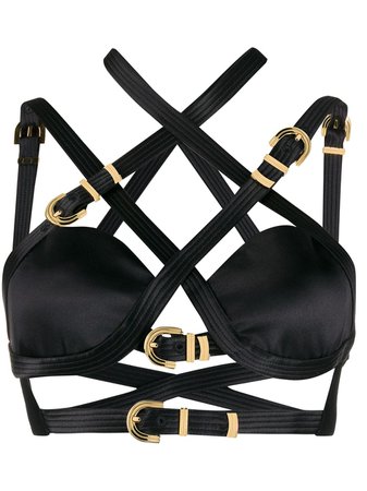 Versace Cropped Bondage Top | Farfetch.com