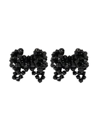 [SWINGSET] Seasonless Adorable Beads Earrings (Black) – SellerWork