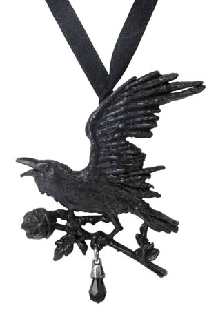 Harbinger Raven Necklace by Alchemy Gothic | Gothic