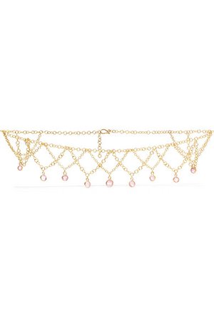 Pippa Small | 18-karat gold tourmaline necklace | NET-A-PORTER.COM