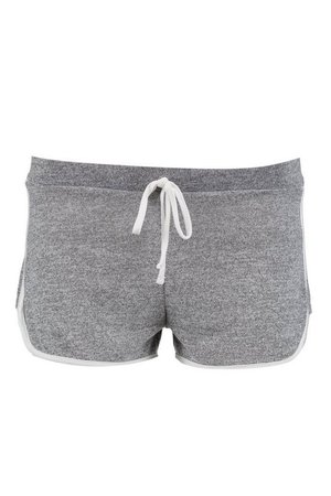 Petite Space Dye Knitted Gym Running Shorts | Boohoo