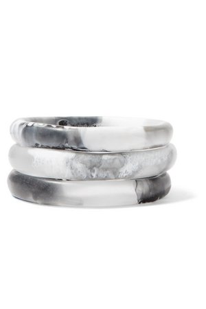 Dinosaur Designs | Wishbone set of three resin bangles | NET-A-PORTER.COM
