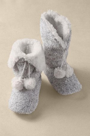 Cozy Slippers - Womens Slippers, Pompom Clippers | Soft Surroundings
