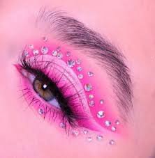 pink rhinestone makeup - Google Search