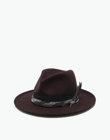 WYETH Cashmere-Wool Julian Fedora Hat