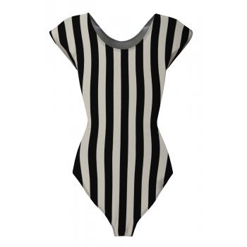 Glamorous Black & White Striped Bodysuit - Glamorous from Resurrection UK