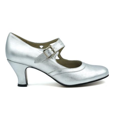 vinatge silver shoes