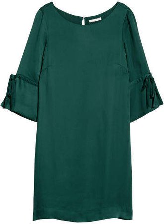 Satin Dress - Green