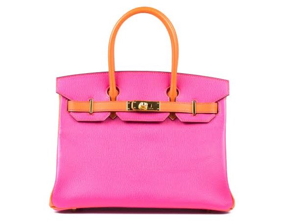 hot pink orange bag