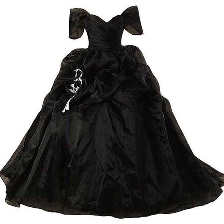 black gothic victorian ball gown