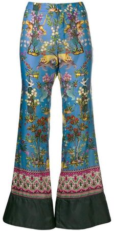 F.R.S For Restless Sleepers asiatic print trousers