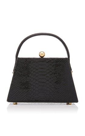 La Femme Croc-Effect Leather Top Handle Bag by Marargent | Moda Operandi