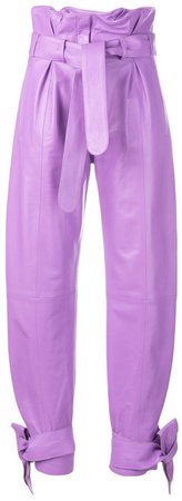 ATTICO Lilac Paperbag Trousers