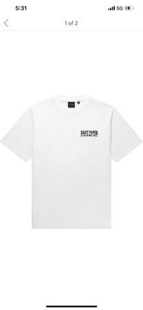 White “Daily Paper” graphic tee