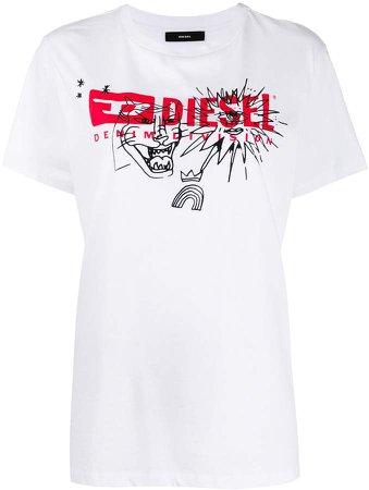 T-Daria logo print T-shirt