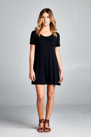 Round Neck Basic Tunic Top/Dress (Black) – Gypsy Outfitters - Boho Luxe Boutique