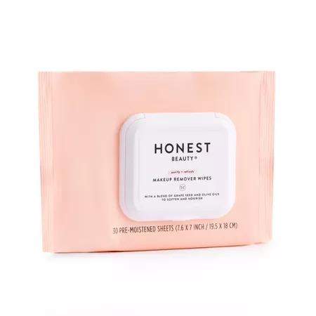 Honest Beauty Makeup Remover Moisturizing Lotion Wipes - 30ct : Target