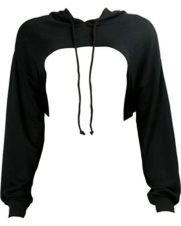 Cut out cropped hoodie