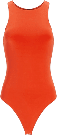 Express body suit in orange