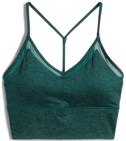 green sport bra