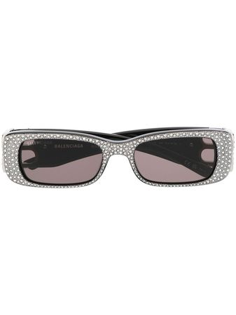 Balenciaga Dynasty Rectangle Frame Sunglasses - Farfetch