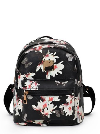 Vintage Flower Print Backpack | ROMWE
