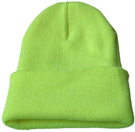 Kimloog Unisex Cuffed Acrylic Knitting Winter Warm Beanie Caps Soft Slouchy Ski Hat (Black) at Amazon Men’s Clothing store