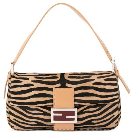FENDI Nude Zebra Handbag