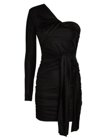 SIGNIFICANT OTHER Arta Ruched One-Shoulder Mini Dress