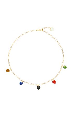 Everyday Gold-Plated Multi-Stone Necklace by Brinker & Eliza | Moda Operandi