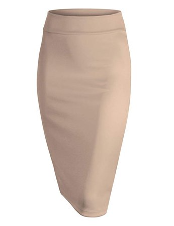 Amazon.com: MBJ Falda tubo ajustada para mujer - Hecha en Estados Unidos, XL: Clothing