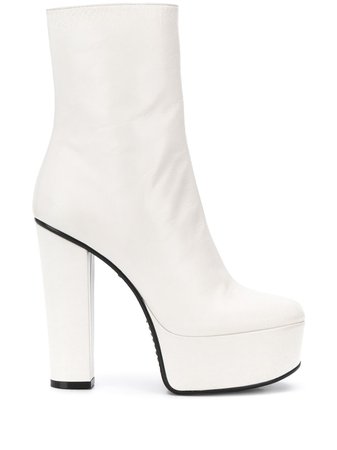 White Givenchy High-Heel Platform Boots For Women | Farfetch.com