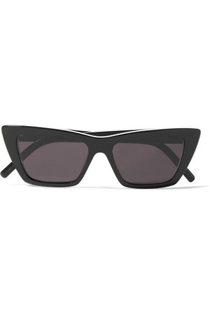 Saint Laurent | Cat-eye two-tone acetate sunglasses | NET-A-PORTER.COM