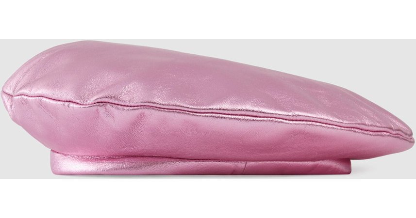 Gucci metallic pink beret